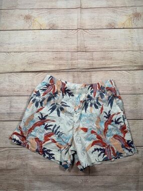 Columbiae Women's Tropical Print Elastic-Waist Shorts Gorpcore, Granola, Hiking